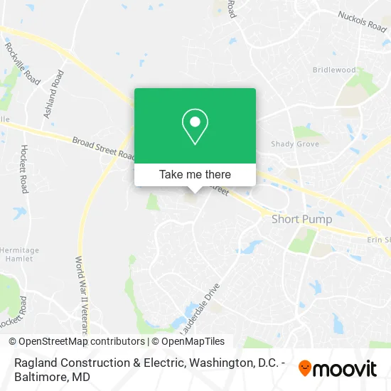 Ragland Construction & Electric map
