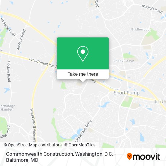 Commonwealth Construction map