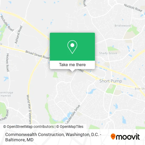 Commonwealth Construction map
