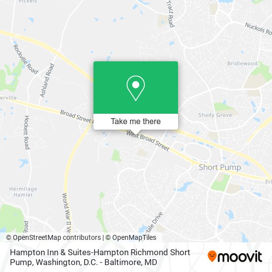 Hampton Inn & Suites-Hampton Richmond Short Pump map
