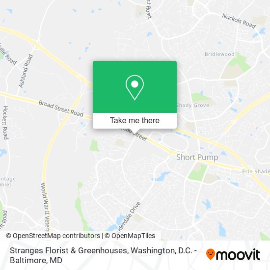 Stranges Florist & Greenhouses map