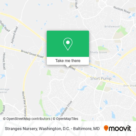 Stranges Nursery map