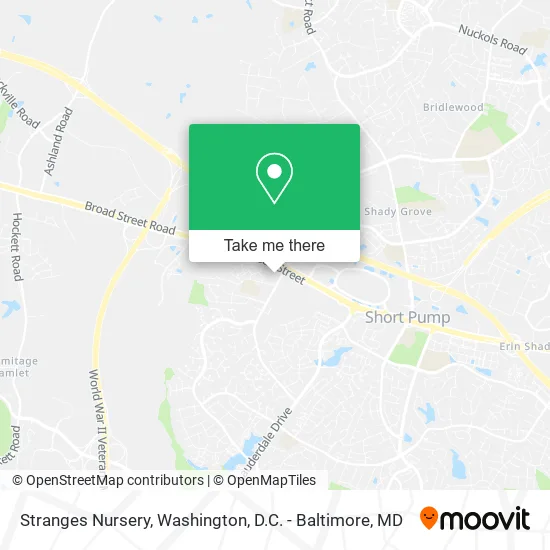 Stranges Nursery map