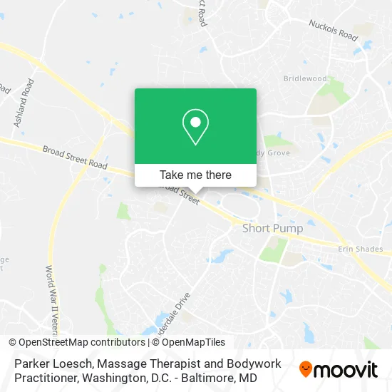 Parker Loesch, Massage Therapist and Bodywork Practitioner map