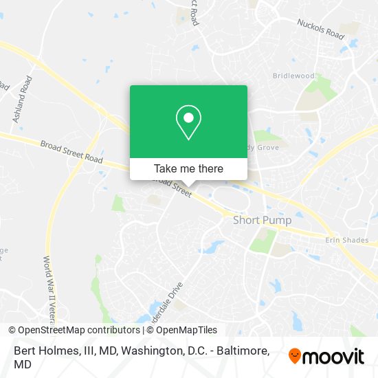 Mapa de Bert Holmes, III, MD