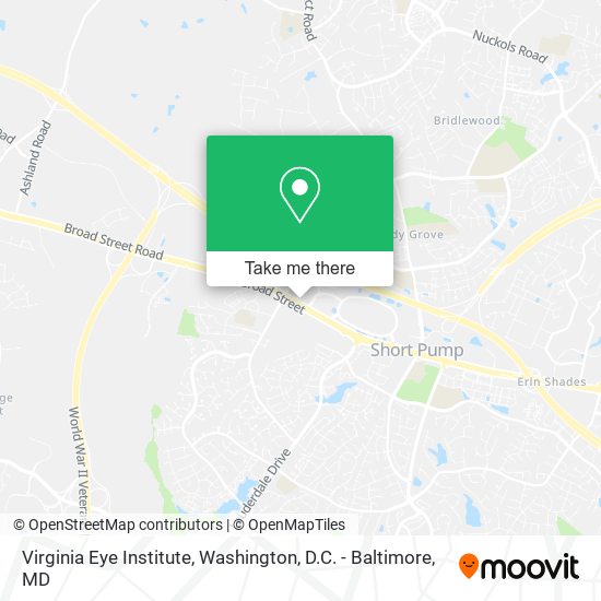 Mapa de Virginia Eye Institute