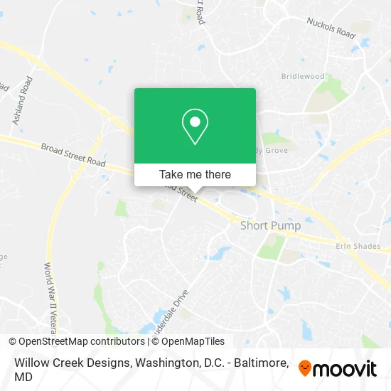 Willow Creek Designs map