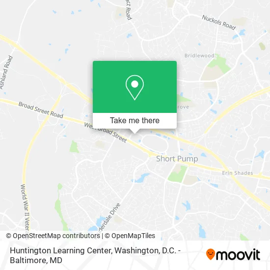 Huntington Learning Center map