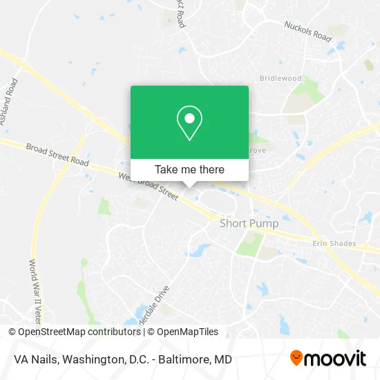 VA Nails map