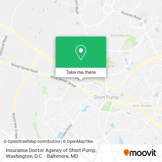 Insurance Doctor Agency of Short Pump map