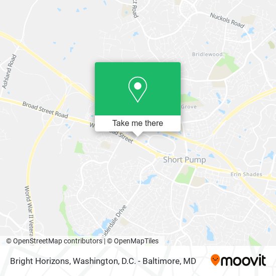 Bright Horizons map