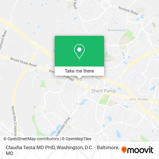 Mapa de Claudia Testa MD PHD