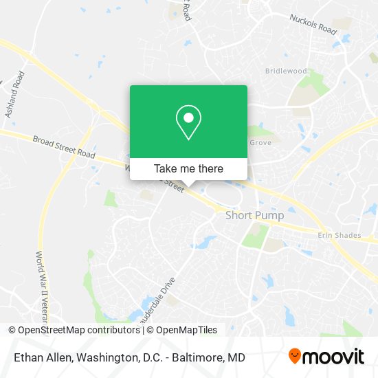 Mapa de Ethan Allen