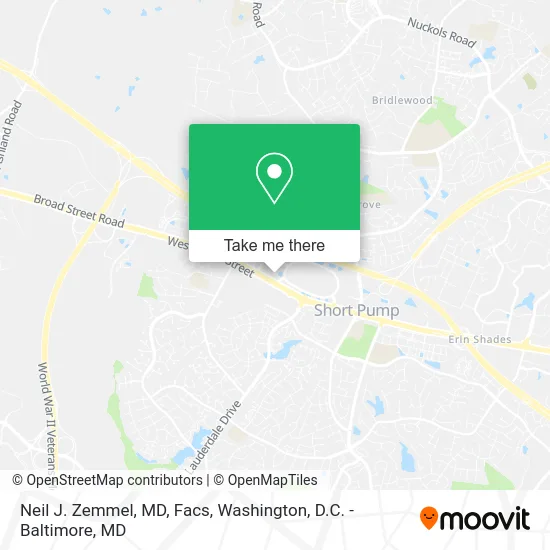 Neil J. Zemmel, MD, Facs map