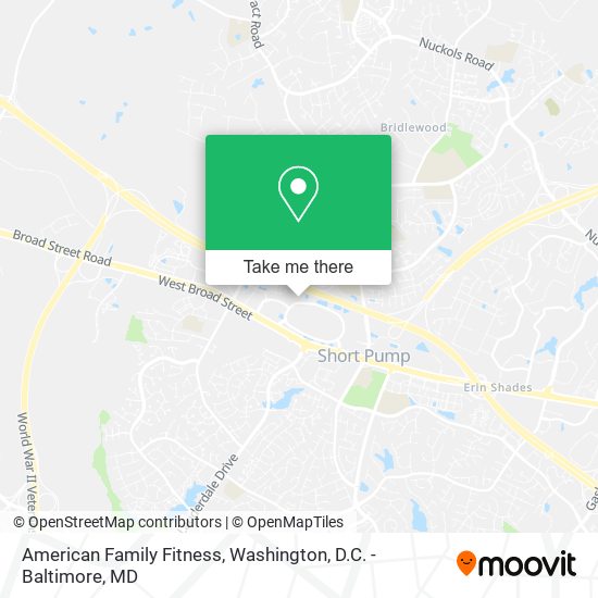 American Family Fitness map