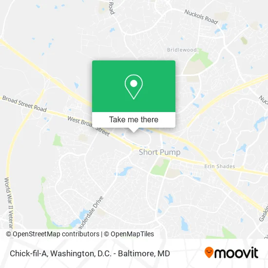 Chick-fil-A map