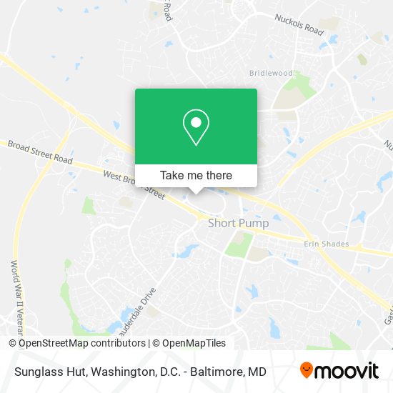 Sunglass Hut map