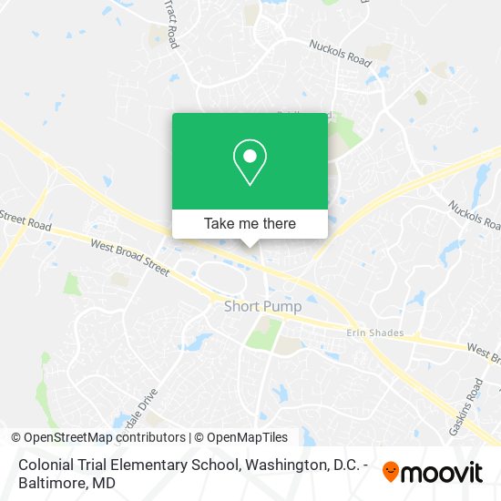 Colonial Trial Elementary School map
