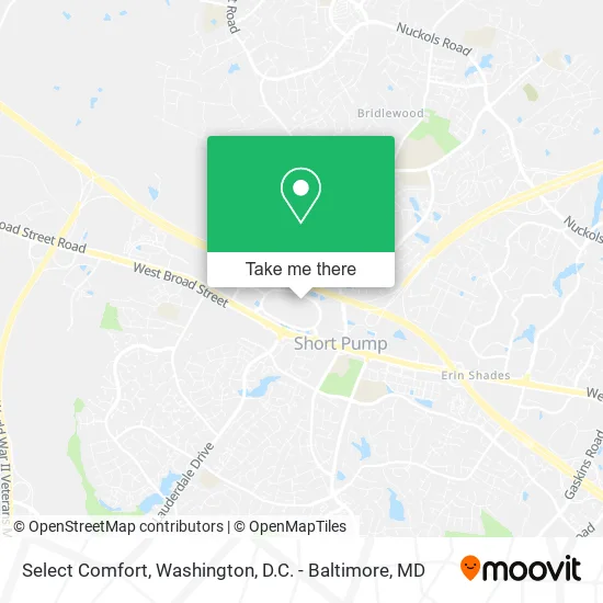 Select Comfort map