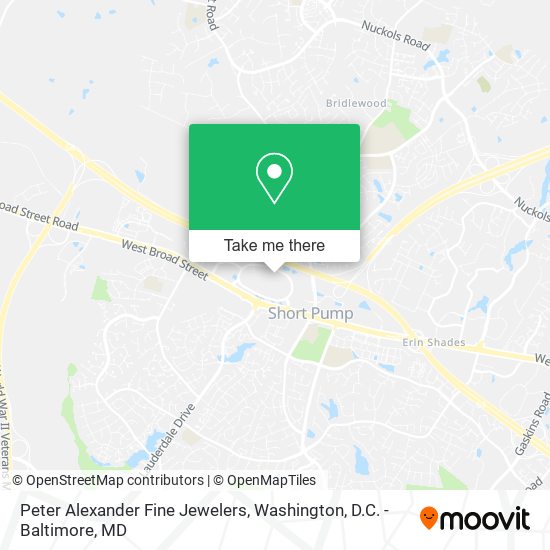 Peter Alexander Fine Jewelers map