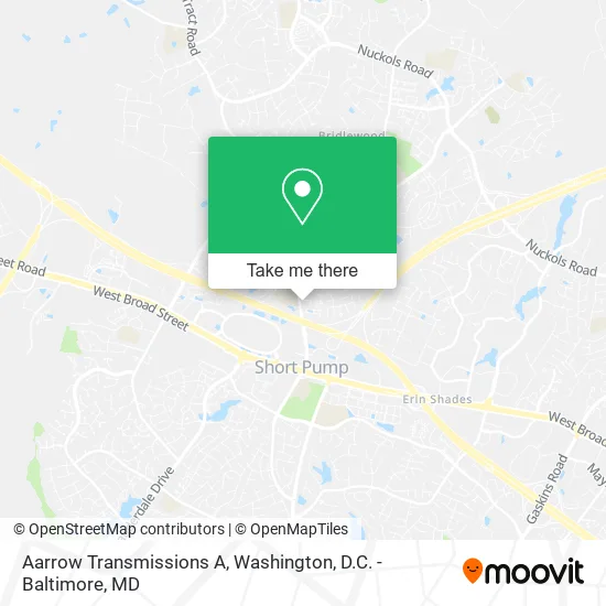 Aarrow Transmissions A map