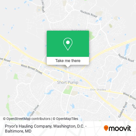 Pryor's Hauling Company map