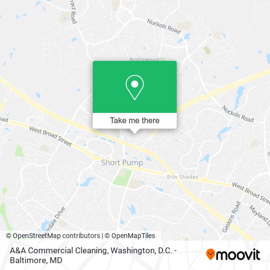 A&A Commercial Cleaning map