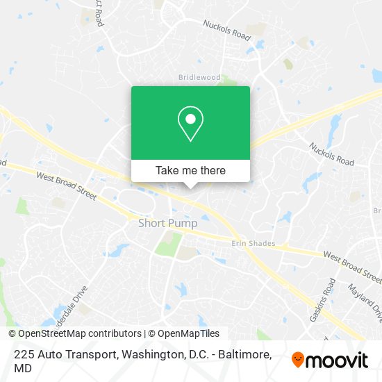 Mapa de 225 Auto Transport