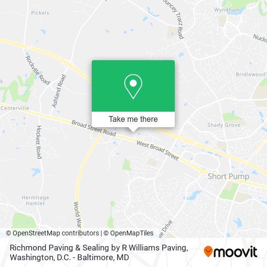 Richmond Paving & Sealing by R Williams Paving map