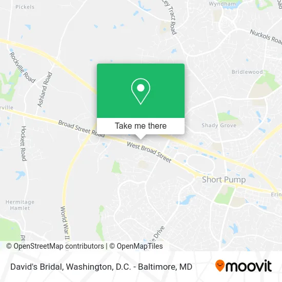 David's Bridal map