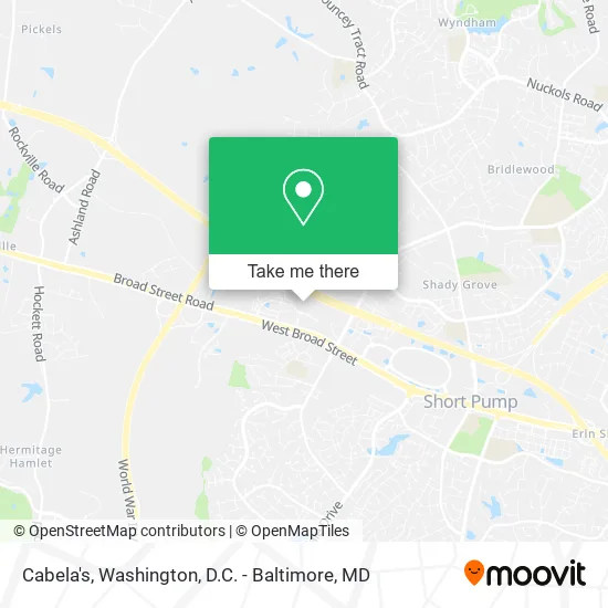 Cabela's map