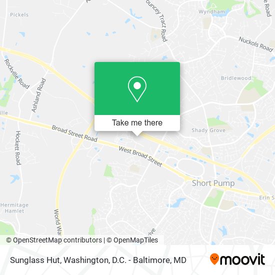 Sunglass Hut map