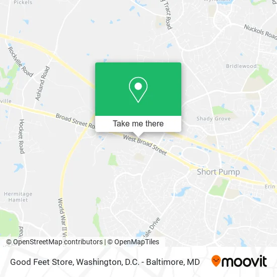 Good Feet Store map