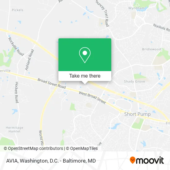 AVIA map