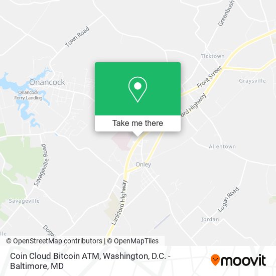 Mapa de Coin Cloud Bitcoin ATM