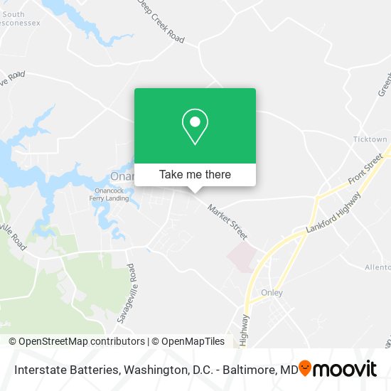 Mapa de Interstate Batteries