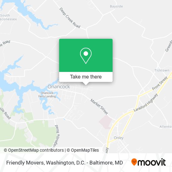 Friendly Movers map