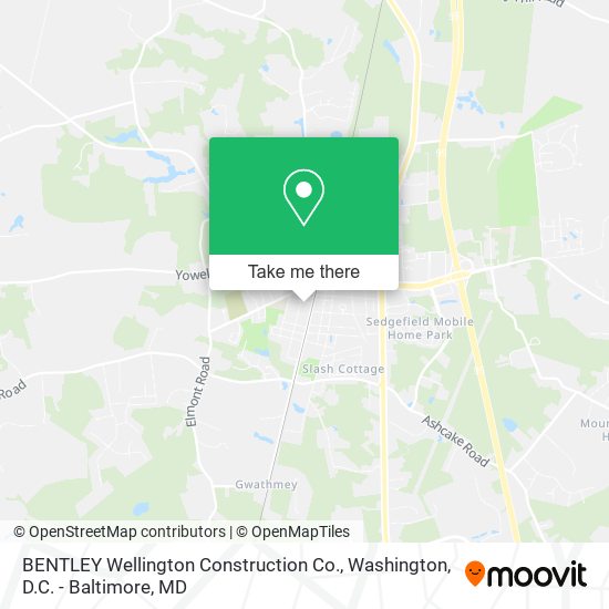 BENTLEY Wellington Construction Co. map