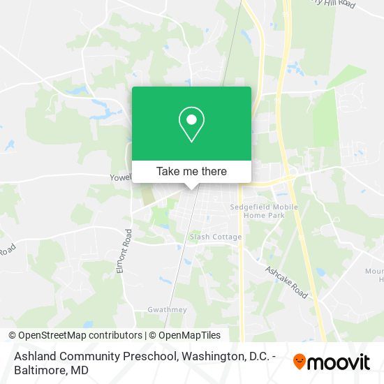 Mapa de Ashland Community Preschool