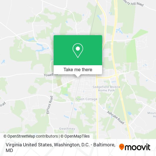 Virginia United States map