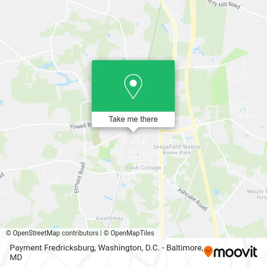 Payment Fredricksburg map