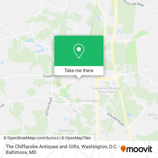 The Chiffarobe Antiques and Gifts map