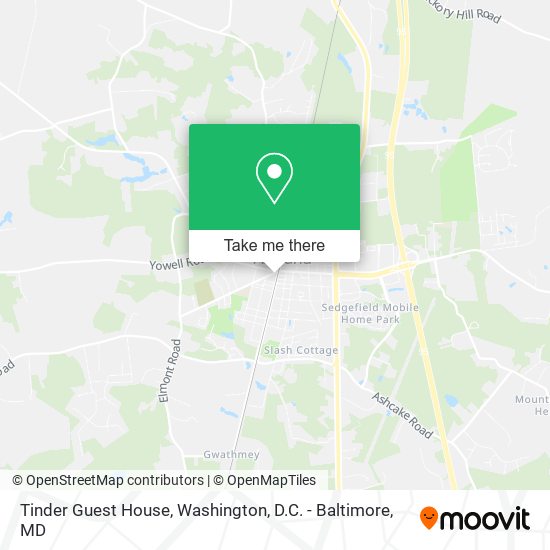 Mapa de Tinder Guest House