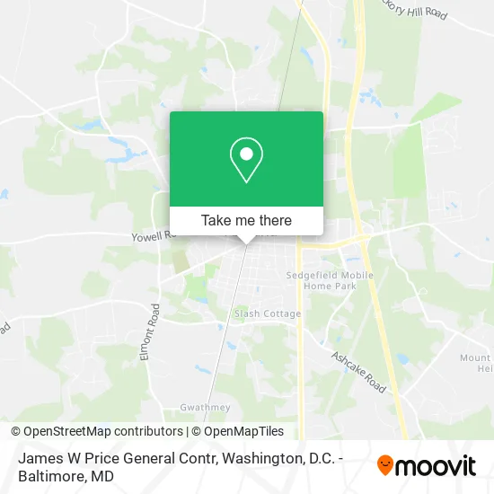 James W Price General Contr map