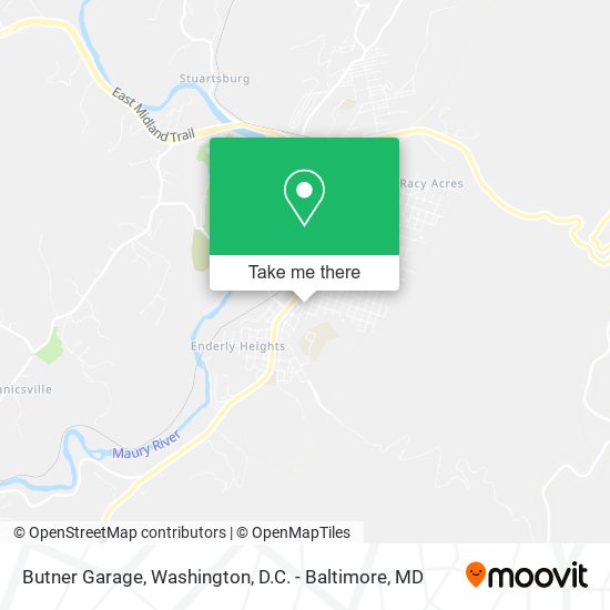 Butner Garage map