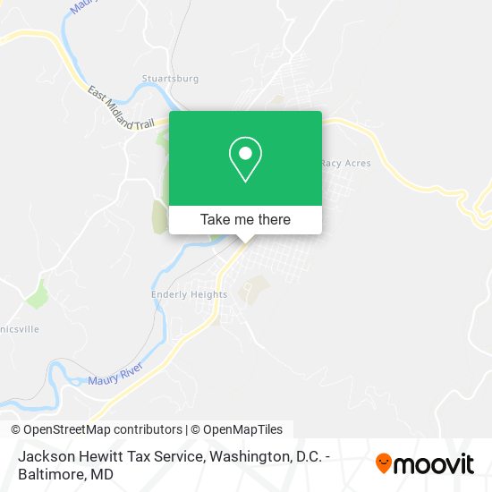 Jackson Hewitt Tax Service map