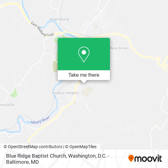 Blue Ridge Baptist Church map