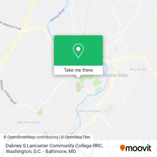 Mapa de Dabney S Lancaster Community College-RRC