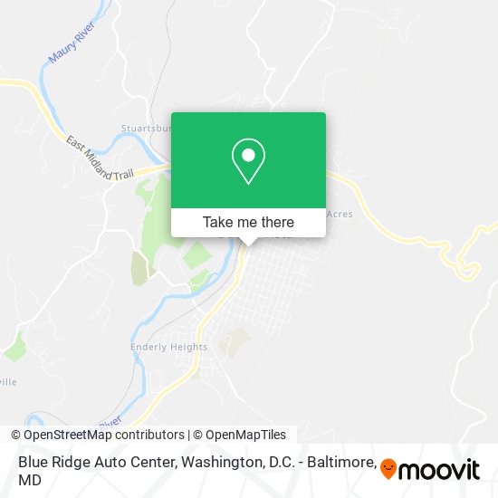 Blue Ridge Auto Center map
