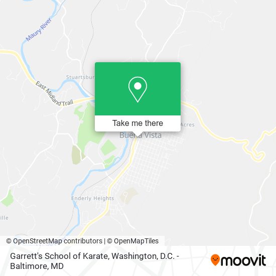 Garrett's School of Karate map